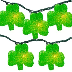 Green Shamrock String Lights