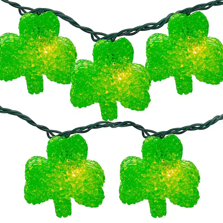 Green Shamrock String Lights