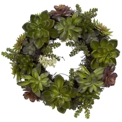 Green Succulent Wreath