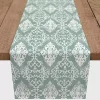 Green Symmetrical Vines Table Runner