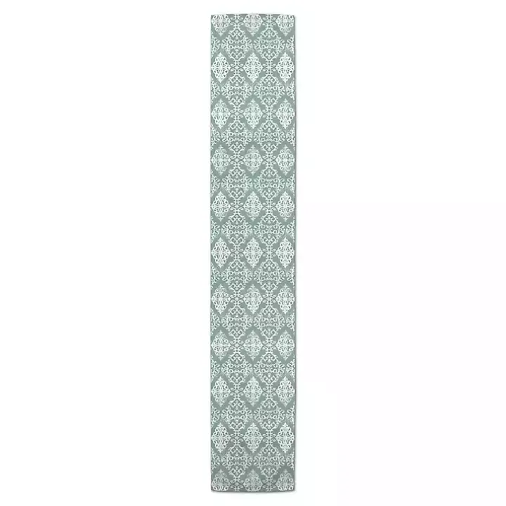Green Symmetrical Vines Table Runner