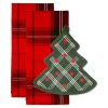 Green Tree Plaid 3-pc. Dishtowel & Potholder Set