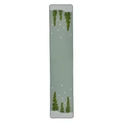 Green Trees Christmas Table Runner