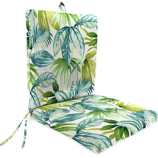 Green Tropics Outdoor Dining Chair Cushion