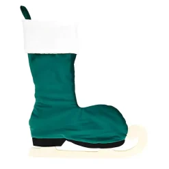 Green Winter Skate Stocking