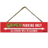 Grinch Parking Only Hanging Wall Plaque