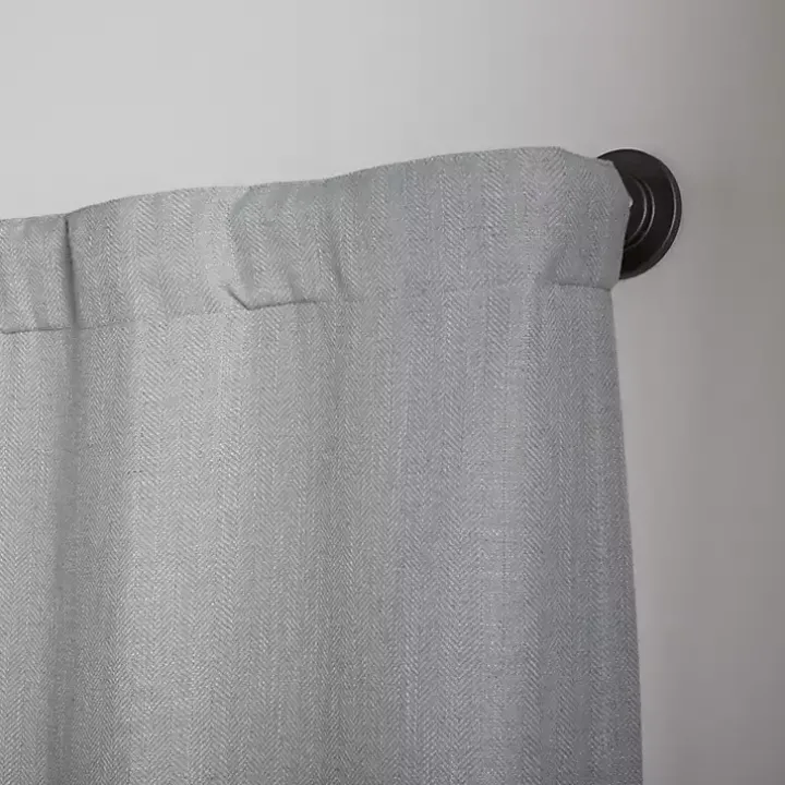 Gunmetal Hyde Wrap Around Curtain Rod, 120 in.