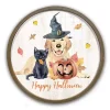 Halloween Pets Round Wall Plaque