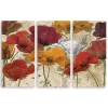 Happy Flowers Canvas Art Prints, Set of 3