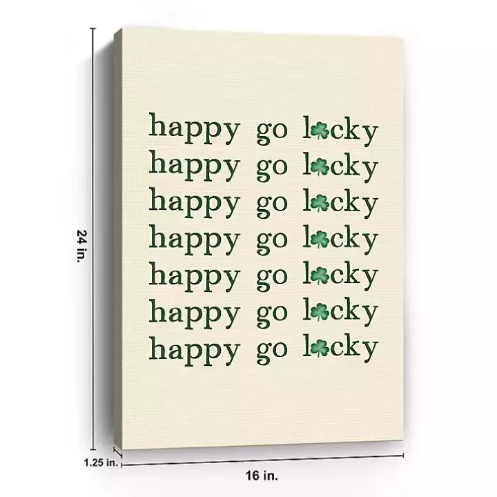 Happy Go Lucky Canvas Art Print
