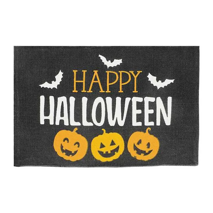 Happy Halloween Jack O Lanterns Accent Rug