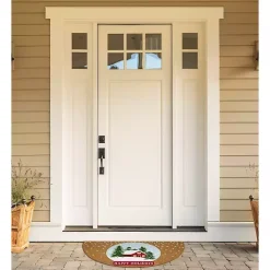 Happy Holidays Half Circle Coir Doormat
