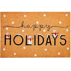 Happy Holidays Snowmen Doormat