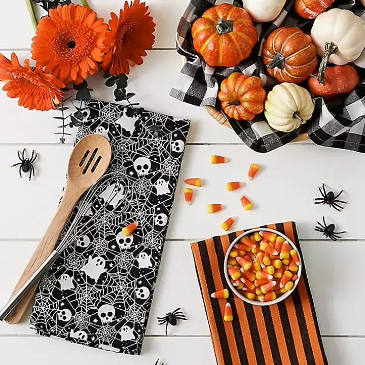 Haunted Prints Assorted Dishtowels, Set of 3