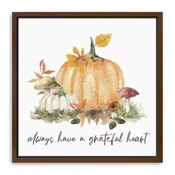 Have a Grateful Heart Framed Canvas Art Print