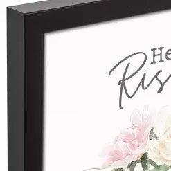 He is Risen Lamb Framed Canvas Art Print
