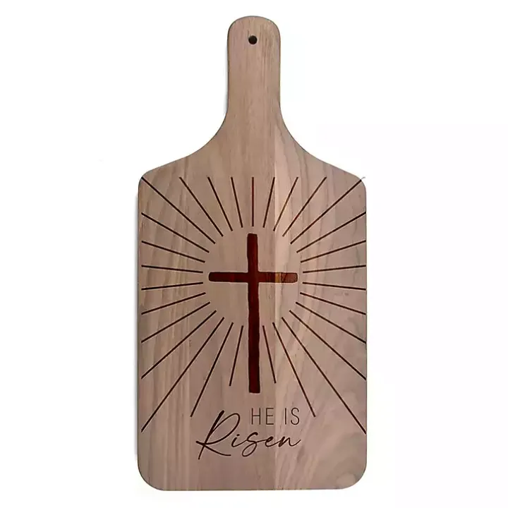 He is Risen Walnut Cutting Board