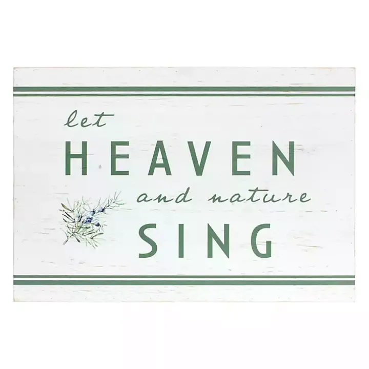 Heaven and Nature Sing Wall Plaque