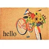 Hello Floral Bicycle Doormat