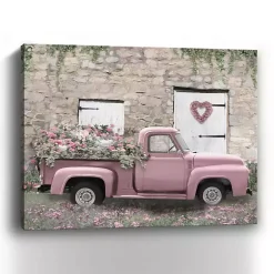 Hideaway Pink Truck Canvas Art Print