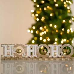 Ho Ho Ho Tabletop Sign with Bells