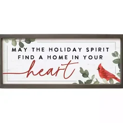 Holiday Spirit Cardinal Wall Plaque
