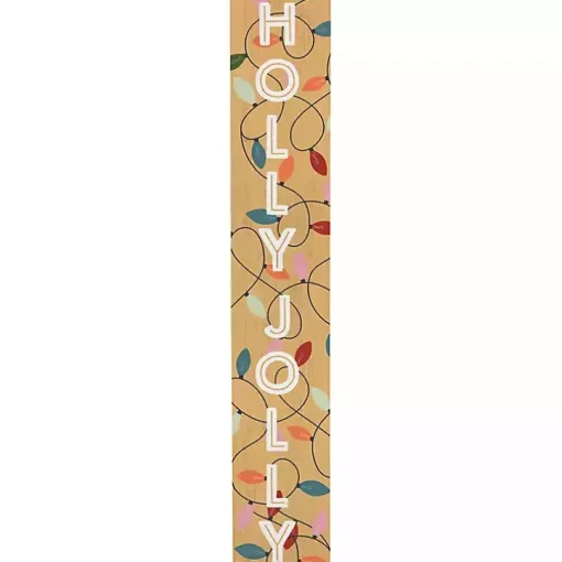 Holly Jolly Lights Porch Board