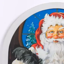 Holly Santa Writing List Framed Art Print