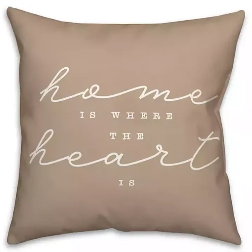 Home is Where the Heart is Indoor/Outdoor Pillow