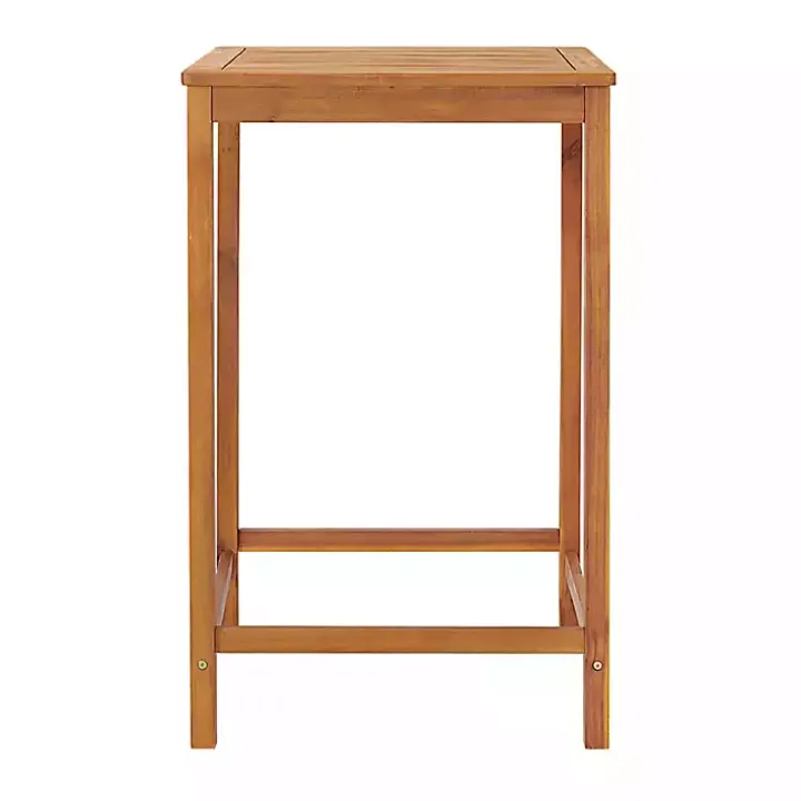 Honey Acacia Wood Bar Height 3-pc. Bistro Set