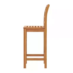 Honey Acacia Wood Bar Height 3-pc. Bistro Set