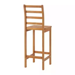 Honey Acacia Wood Bar Height 3-pc. Bistro Set