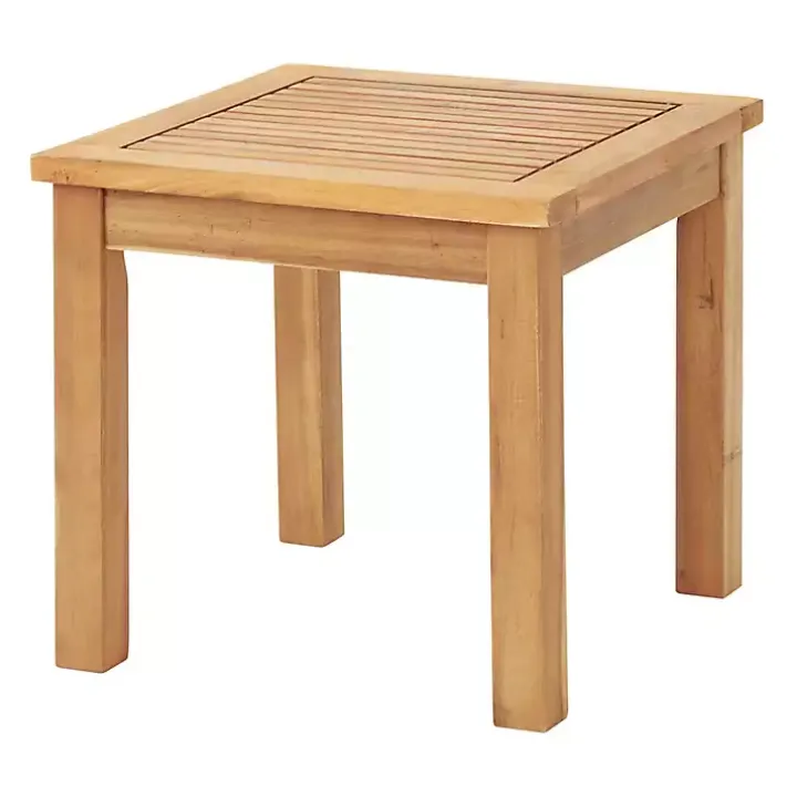 Honey Acacia Wood Low Slung 3-pc. Bistro Set