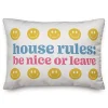 House Rules: Be Nice or Leave Lumbar Pillow