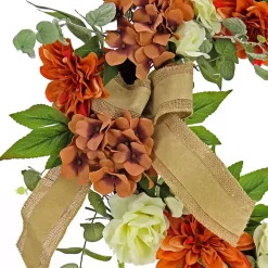 Hydrangeas and Roses Harvest Wreath