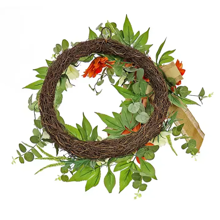 Hydrangeas and Roses Harvest Wreath