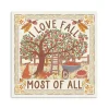 I Love Fall Most of All Canvas Art Print