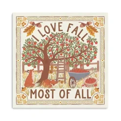I Love Fall Most of All Canvas Art Print