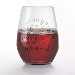 I Put a Spell On You Halloween Glasses, Set of 2