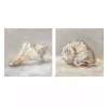 Impressionist Shell Canvas Art Prints, Set of 2