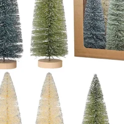 9 in. Natural & Green Woodland Tree 6-pc. Set