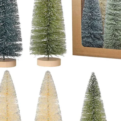 9 in. Natural & Green Woodland Tree 6-pc. Set