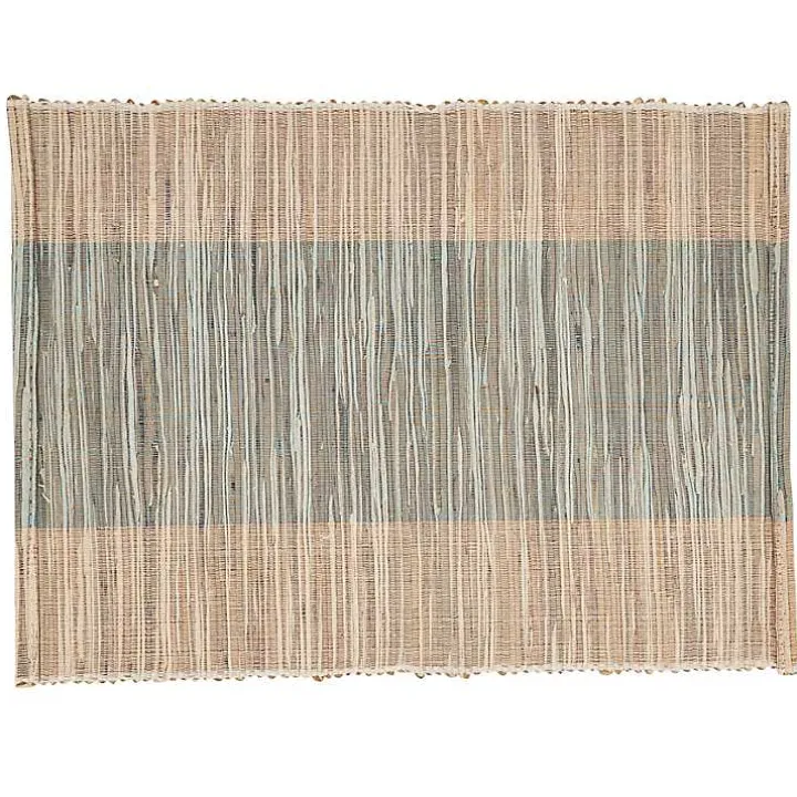 Indigo Banded 4-pc. Placemat Set