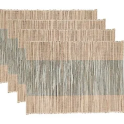 Indigo Banded 4-pc. Placemat Set
