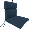 Indigo Canvas French Edge Outdoor Chair Cushion