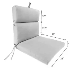 Indigo Canvas French Edge Outdoor Chair Cushion