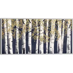 Indigo Fresh Forest Framed Canvas Art Print