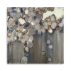 Indigo Oyster Shells Abstract Canvas Art Print