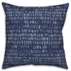 Indigo Thatch Outdoor Throw Pillow