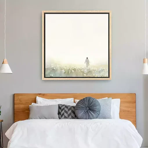Into the Light Framed Canvas Art Print, 40x40